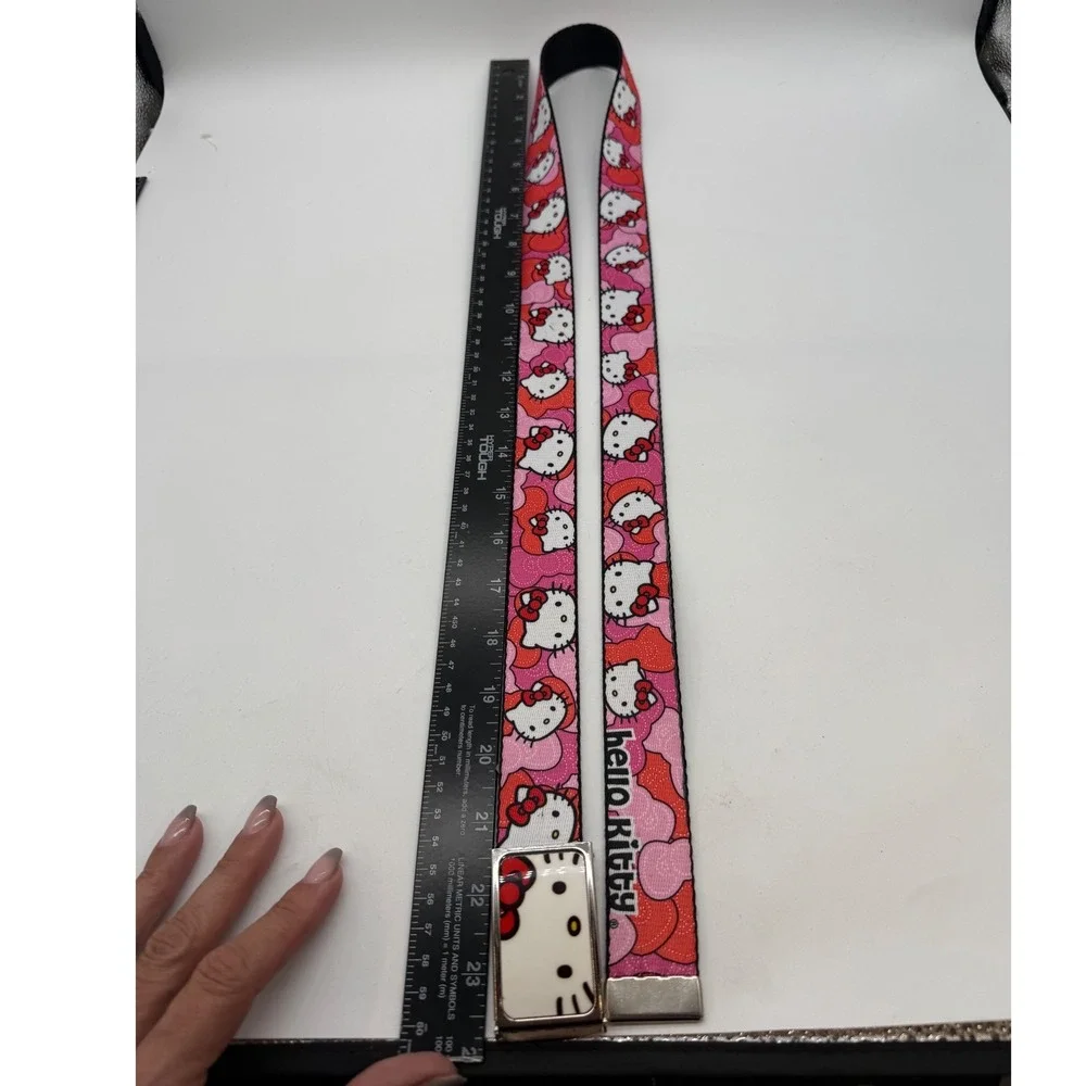 Buckle-Down Hello Kitty Pink Camo Belt Flip top Buckle Y2K USA Sanrio one size